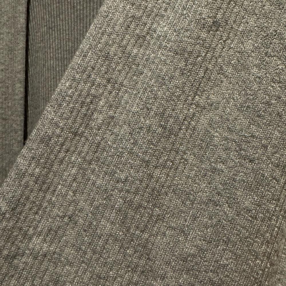 Express Long Ribbed Gray Cardigan - Picture 4 of 4
